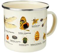 Gift Republic Insect Enamel Mug, Outdoor Camping Mug, 500 ml Metal Coffee Cup, Insect Design