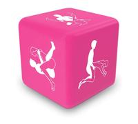Gift Republic Kama Sutra Dice - 6-Position Sex Game (Plastic, Black & Pink, 2.5 x 2.5 cm)