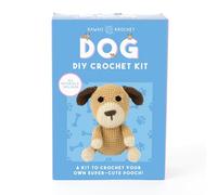 Gift Republic Kawaii Dog Crochet Kit DIY Craft Set for Creating Your Own Cute Puppy Gift for Teens & Adults Crafting Gift Idea Crochet Set, Brown