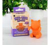 Gift Republic Kit-Tea Cat Tea Infuser - Silicone Loose Leaf Tea Strainer - Cute Cat Mug Accessory - Reusable & Eco-Friendly Gift for Tea Lovers