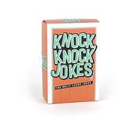 Gift Republic Knock-Knock Joke Cards - 100 Funny Jokes & Puns. Perfect Stocking Filler or Gag Gift for Kids/Adults. Great for Xmas or Birthdays, Orange