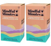 Gift Republic Mindful Minutes Meditation Cards and 5 Minute Sand Timer Calming Meditation Gift Mindfulness Self-Care Affirmation Anxiety Relief Gift (Pack of 2)