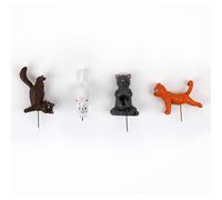 Gift Republic Mini Plant Pot Décor Markers Set - Garden Yoga Cats