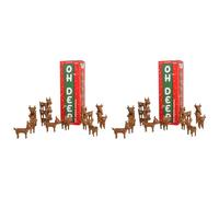 Gift Republic Oh Deer 15 Pieces Christmas Stacking Game, Multicoloured, GR750007 (Pack of 2)