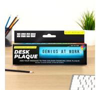 Gift Republic Personalised Light Up Desk Plaque - Create Your Own Message with Letters and Numbers - 10 Coloured Light Options - Office Décor