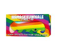 Gift Republic Rainbow Homosexuwhale Stress Toy Squeezable Hand Stress Toy Pride Rainbow LGBTQI Gift