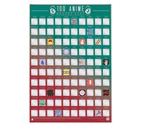 Gift Republic Scratch Off Bucket List 100 Anime Challenge Poster Japan Gift