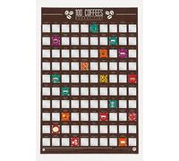 Gift Republic Scratch Off Bucket List - 100 Coffees Poster