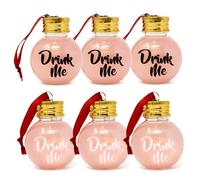 Gift Republic Set Of 6 Festive Boozeballs Christmas Ornament