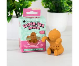 Gift Republic Sloth Tea Infuser - Silicone Loose Leaf Tea Strainer - Cute Animal Tea Accessory - Reusable & Eco-Friendly Brewing Gift for Tea Lovers