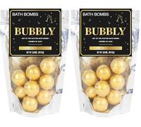 Gift Republic Sparkling Wine Scented Gold Bath Bombs, 20-Pack