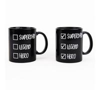 Gift Republic Superdad Checklist Heat Reveal Mug Father's Day Gift Coffee Mug for Dad