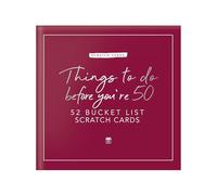 Gift Republic Things To Do Before You're 50 Scratch Cards - Personalised Bucket List Gift for Milestone Birthday