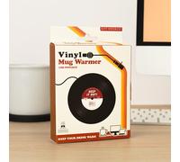 Gift Republic USB Mug Warmer - Retro Vinyl Record Design - Keep Coffee & Tea Warm at Your Desk - USB Powered Hot Drink Warmer - Fun Gift for Music Lovers & Office Use