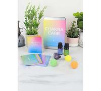 Gift Republic Chakra Care Rebalance Kit Wellness Gift Tin Essential Oils Amethyst Crystal Chakra Care Cards and 3 Bath Bombs Wellbeing Gift