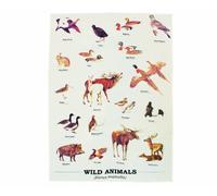 Gift Republic Wild Animals Tea Towel