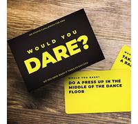 Gift Republic Would You Dare? Fun Challenge Card Game Stag Do Lad’s Night Out Party Game 100 Crazy Card Pack, Black