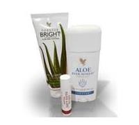 Gift Set: Forever Bright Toothgel, Aloe Lips, Aloe Deodorant by "Aloe Vera of America, Inc"
