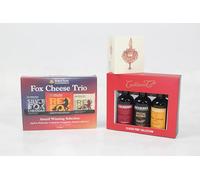 Gift Set - Luxury 5 Star Gift - - Anniversary Present, Birthday, Congratulations Gift, For Women and Men. Ultimate cheese trio and Cockburn's port trio gift set, Christmas or birthdays.