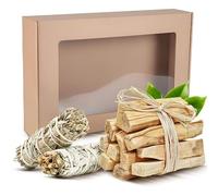Gift set - natural ceremonial incense | Palo Santo | White sage | Bursera graveolens, Salvia apiana | Smudging, esotericism, meditation