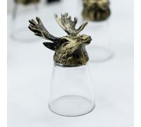 Gift Set Of 12 Bottom Up Shot Glasses - Forest & Mystical Creatures, 25Ml
