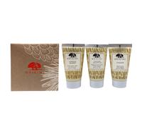 Gift Set Origins: Origins Body Wash 30 ml + Ginger Nourishing Hand Lotion 30 ml + Ginger Souffle Nourishing Body Cream 30 ml