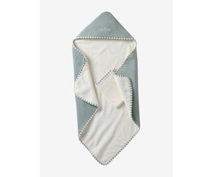 Gift Set: Reversible Bath Cape & Mitt, ENVIE DE FRAISE sage green