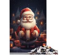 Gift Spectacle of Santa Jigsaw Puzzles Puzzles for Adults Kids. 1000 Piece Great Gifts Challenge Toy Educational Games Home Decoration for Educational Games Gifts 1000pcs (75x50cm)