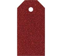 Gift Tags, size 5x10 cm, 300 g, red, 15pcs