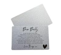 Gift to Daddy from Bump, Daddy To Be, First Father's Day Gift, New Dad Present for Birthday or Christmas, Baby Announcement, Pregnancy Reveal, Wallet Card Keepsake