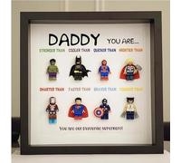 Gift To The Superhero In Mind,Dad Superhero Frame Father’S Day Gift,Superhero Frame,Dad You Are My Superhero (black)