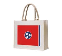 Gift Tote Bag for Women - Canvas Carrying Satchel Handbags/Tennessee State Flag Print Grocery Bag, for Mom Bridesmaids
