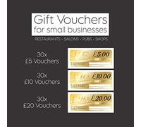 Gift Vouchers for Small Businesses - Restaurants, Salons, Pubs, Shops, Barbers: Voucher Book of £5, £10 and £20 Gift Vouchers for Customers to Redeem in their Business
