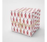 Gift Wrap 4 U M.Salah Personalised Gift Wrap | Personalised Football Wrapping Paper | Rolls - 61cm Width | Birthday Customised Present Idea | Salah Birthday Wrapping paper (White, 6m)