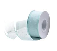 Gift Wrap Satin Ribbons, DIY Cake Wrapping Ribbon 20 Yards Polka Dots Multicolor 4CM for Decorations(Green Blue)