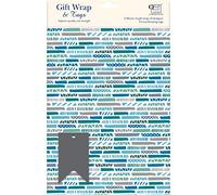 Gift Wrap & Tags - Grey & Blue Stripes