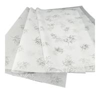 Gift Wrapping Paper 10pcs/bag 50x70cm Tissue Paper 17g Flower Wrapping Crepe Papers Packaging Craft Shirt Packing(White)