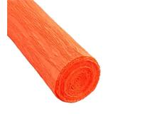 Gift Wrapping Paper 4rolls 50x250cm Colored Crepe Paper Roll Origami Crinkled Craft DIY Flowers Decoration Wrapping(Orange red)