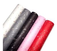 Gift Wrapping Paper Korean Floral DIY Wrapping Paper Set - 20 Sheets, 6 Colors, Gold/Silver Sparkles, Waterproof for Bouquets & Gifts(09-Mix pack)