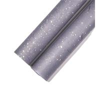 Gift Wrapping Paper Korean Floral DIY Wrapping Paper Set - 20 Sheets, 6 Colors, Gold/Silver Sparkles, Waterproof for Bouquets & Gifts(02-gray)