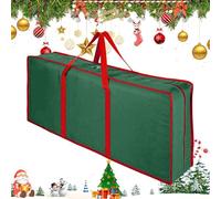 Gift Wrapping Paper Storage Bag with Zipper for Christmas | Gift Wrapping Paper Bag with Inner Pockets, for Ribbon Bows Stickers Christmas Party Celebration and Travel