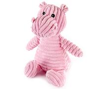 Giftable World Metropawlin Pet Plush Pet Toy Striped Corduroy with Squeaker and Crinkle Ears Dog Chew Toy