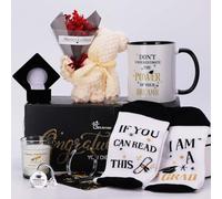 GiftAmaz 2026 Graduation Gift Set for Her, Class of 2026 Congrats Grad Gift | Grad Basket Include Coffee Mug, Keychain, Bracelet, Flower for Senior High School College Graduated Women Congratulation Gift