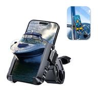 Giftaroo Pontoon Boat Accessories Phone Mount Holder, Men Gift 4.7-7" Marine Handlebar Cell Phone Clamp for Golf Cart Stroller Ebike Pool Umbrellas Mic Stand & Electric Scooter