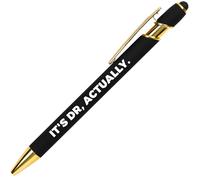 GIFTARU - It's Dr, actually. Black and Gold Pen, PHD Doctor Funny Gift, Funny Medical student Graduation gift, perfect for him and her