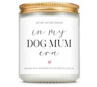 Giftasy Christmas Candle Gifts for Dog Mum - Handmade Lavender Soy Wax Candle - Best Dog Mum Gifts for Women Friend Family for Birthday Christmas Mothers Day Anniversary - in My Dog Mum Era