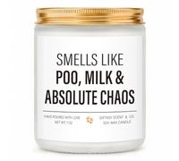 Giftasy Funny New Mum Gifts - Handmade Lavender Scented Relaxing Soy Wax Candle Gift for New Parent, Baby Shower, First Time Mum, Postpartum Present, 7 Oz