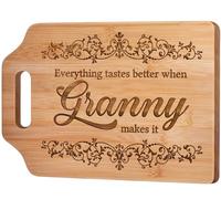 Giftasy Granny Gifts, Granny Birthday Gifts, Unique Handmade Engraved Bamboo Cutting Board, Kitchen Gifts for Granny from Grandchildren, Presents for Granny on Mother's Day Christmas
