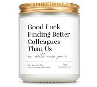 Giftasy Leaving Gifts for Colleagues Women - Funny Farewell Handmade Scented Candle - New Job Gifts for Women, Men, Colleague, Work Bestie, Bosses, Coworkers, Friends, Sorry Your Leaving Gift, 7oz