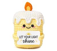 Giftasy Let Your Light Shine - Positive Crochet Inspirational Gifts for Women Men Self Care Card - Birthday Gifts for Friend Bestie Sister Daughter Partner Family, Farewell Presents for Colleagues